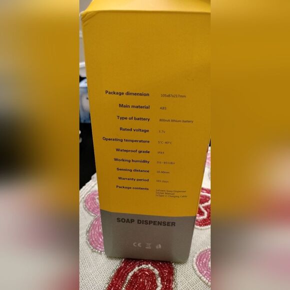 NIB!!! IPX4 Waterproof 450ml Touchless Foam Hand Soap Dispenser - Picture 6 of 6